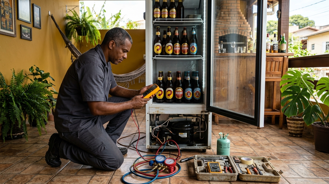 Manutenção da placa eletrônica de cervejeira em Niterói‑RJ